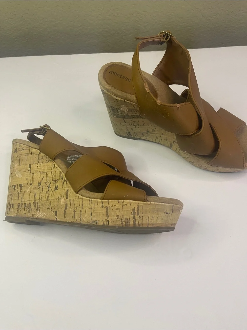 Montego Bay Club Kids Brown Crisscross Buckle Sandals